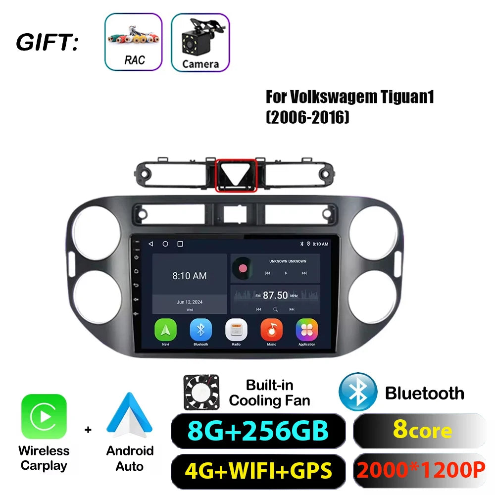 VW Tiguan Android 17 — 4G DSP, CarPlay