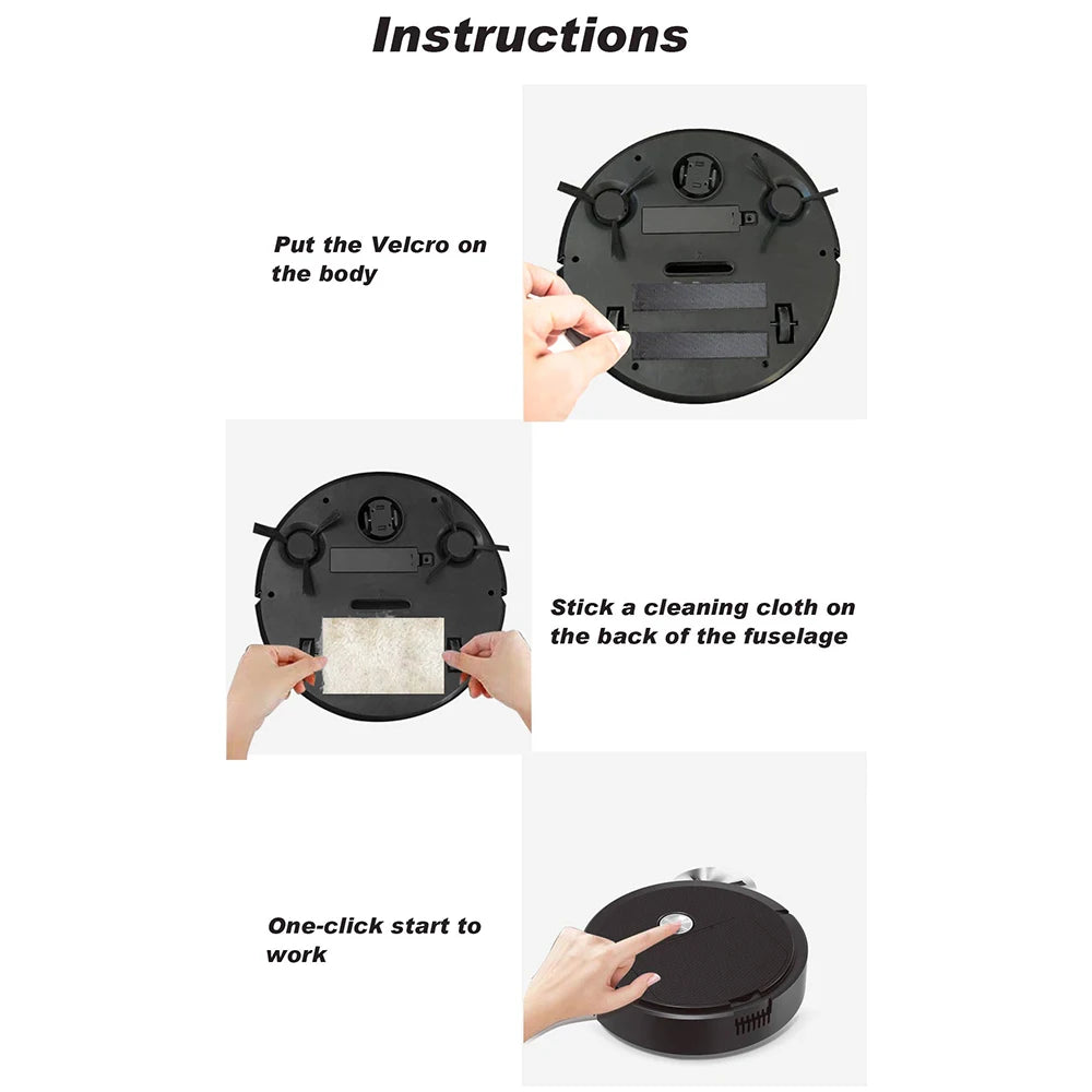 Smart Mini Robot Vacuum — Sweep, Mop, Wireless