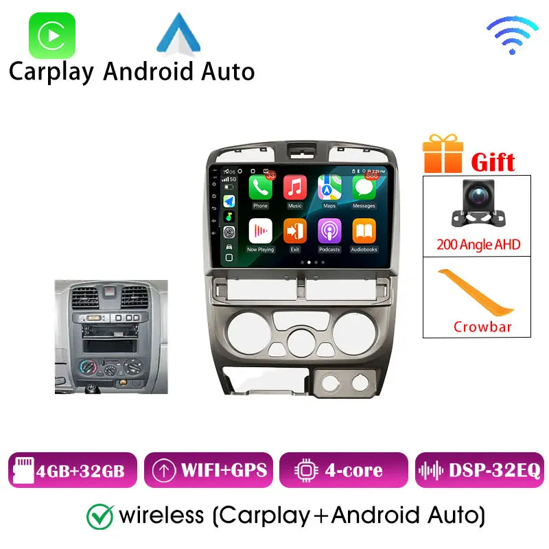 Isuzu D-Max Autoradio — Wireless CarPlay, Android Auto