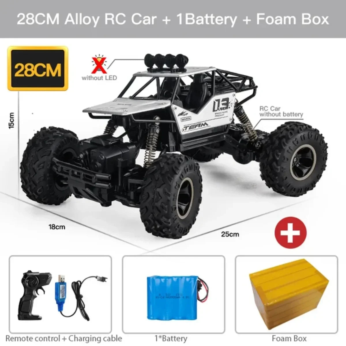 1:12 37cm/1:16 28cm 4WD RC Car Trucks High Speed 2.4G Radio Control Off-Road4x4 Vehicle Children Electric Car Kids Toys for Boys