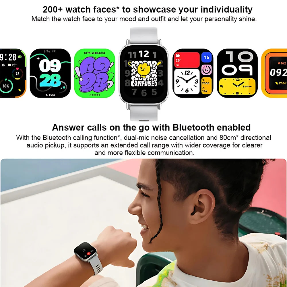 Redmi Watch 5 Global — 2,0 Zoll 60Hz AMOLED, GNSS GPS, über 150 Sportmodi, 7 Tage Akkulaufzeit