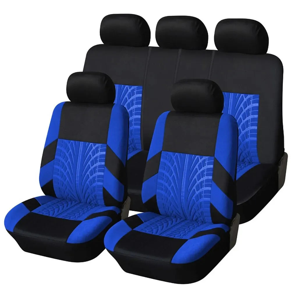 Car Seat Covers Full Set Front Split Rear Bench For Car Universal Cloth SUV Sedan Van Automotive Interior Covers — available at Teckeleck