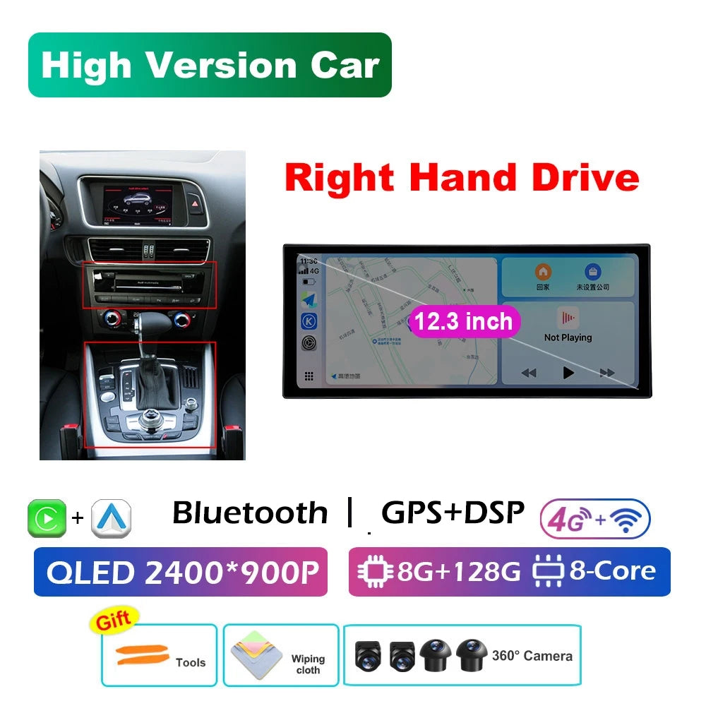 Audi A4 B8/A5 — RHD CarPlay, DSP, WiFi