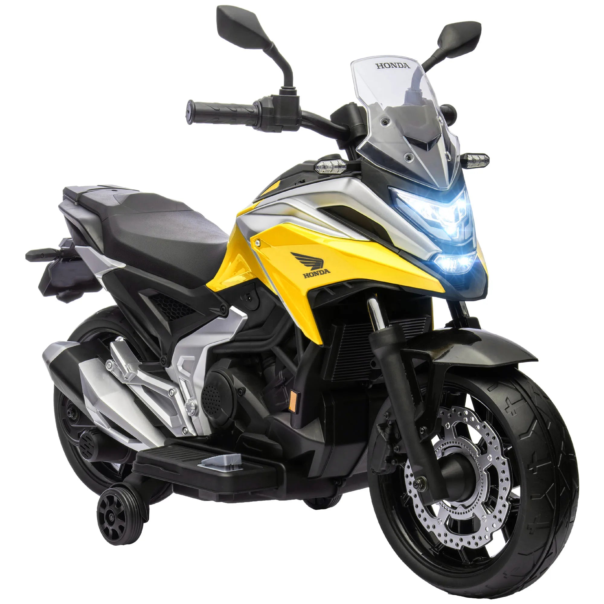 AIYAPLAY Honda Licensed 12V Kids Electric Bike w/ Music, Headlights — available at Teckeleck