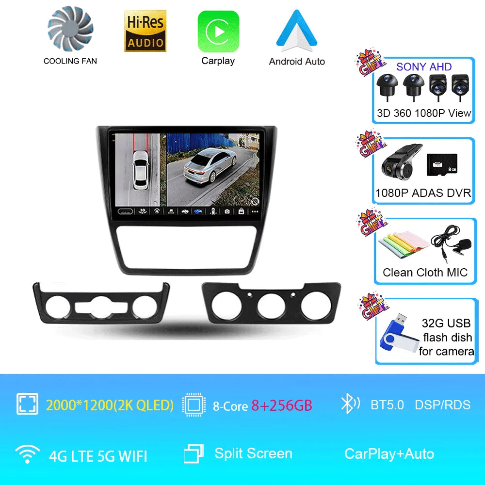 Skoda Yeti Android 16 — 4G, CarPlay, GPS
