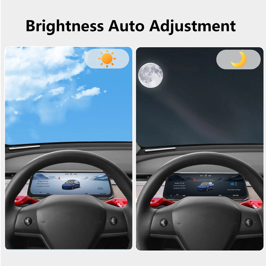 For Tesla Display 9.6 Inches New HUD For Model 3 2016-2023 & Model Y 2020-2024 Support Multiple Languages Carplay Android Auto