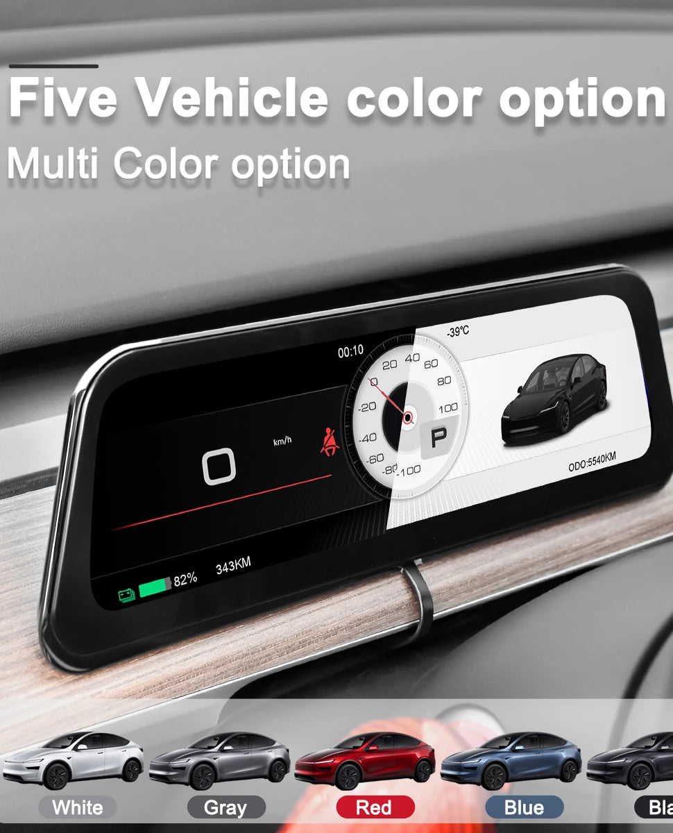 For Tesla Display 9.6 Inches New HUD For Model 3 2016-2023 & Model Y 2020-2024 Support Multiple Languages Carplay Android Auto
