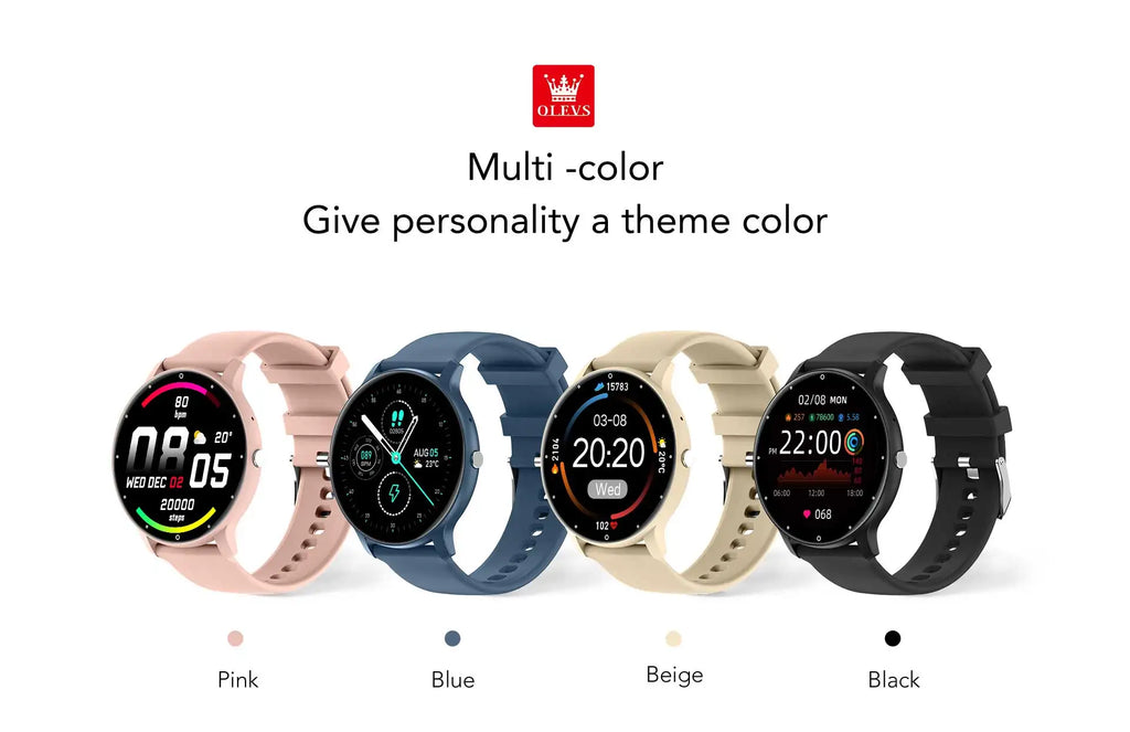 OLEVS 8201 Watch — IP67, Fitness Tracking