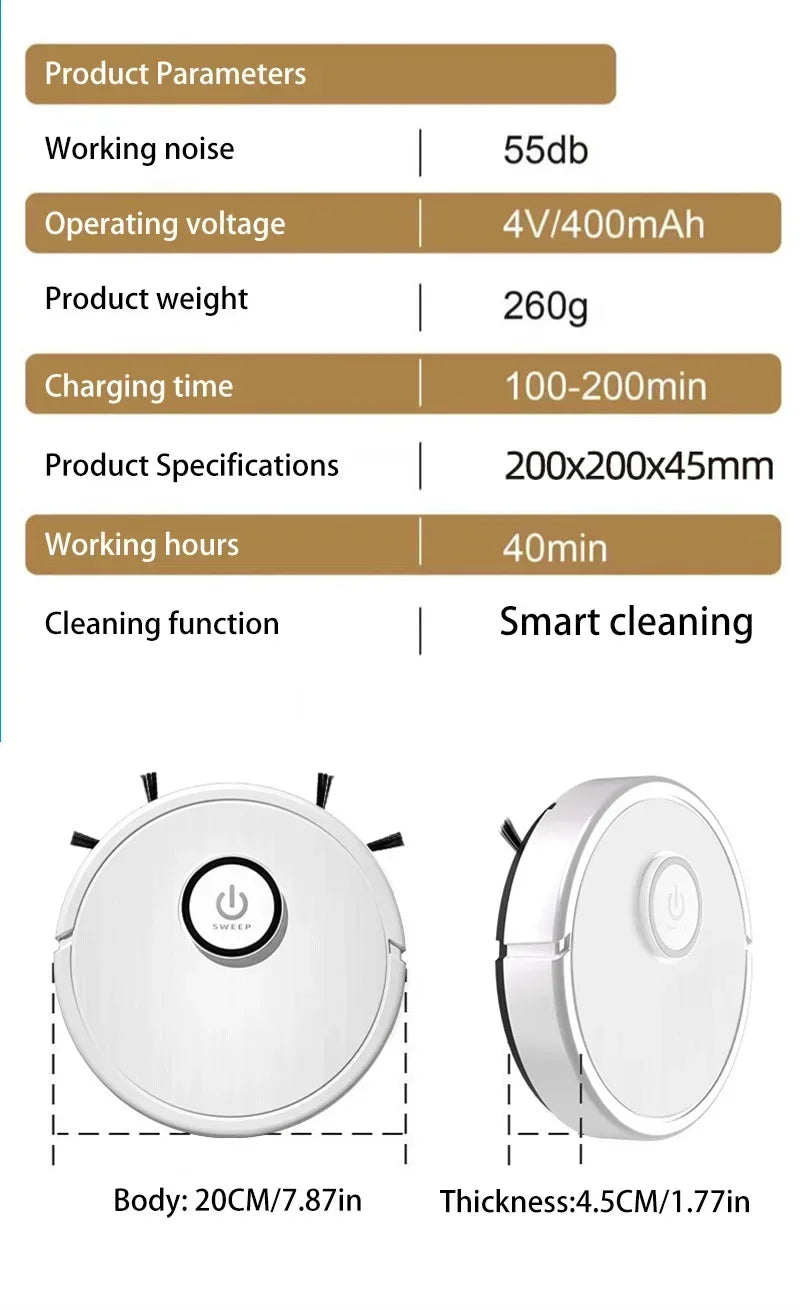 Robot Vacuum Cleaner — 6000Pa, Laser Navigation