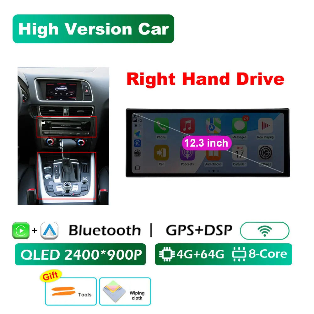 Audi A4 B8/A5 — RHD CarPlay, DSP, WiFi