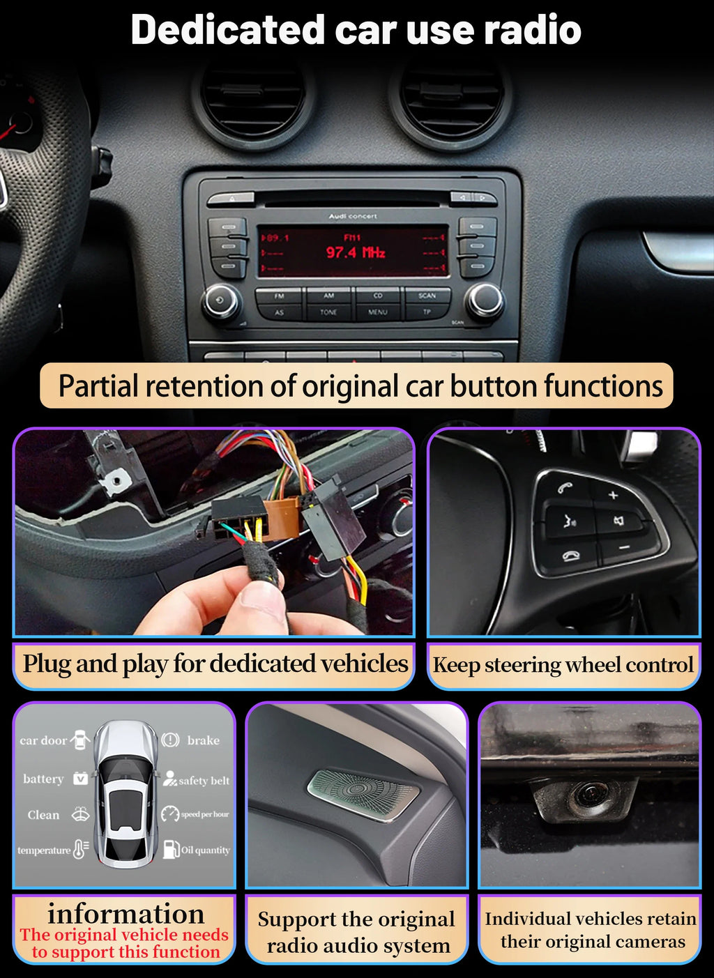 12.3" Android Radio — Honda Civic, CarPlay
