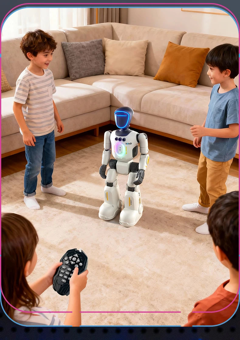 Intelligent RC Robot Programming Gesture Sensing Remote Controll Robots Smart Intelligent Dancing RC Robot Toy Gift for Kid R40