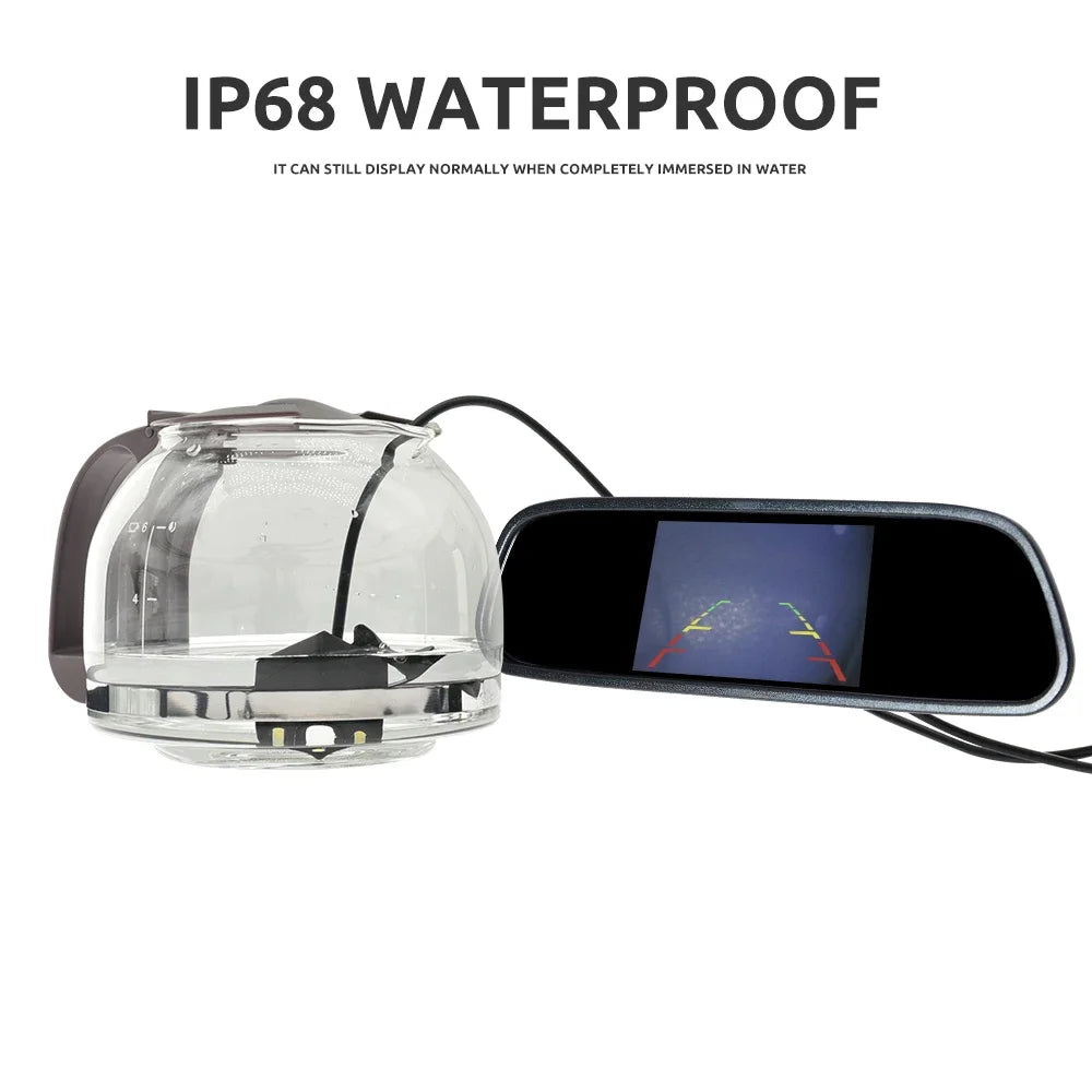 Rear View Camera Kit — 4.3" Monitor, HD Parking