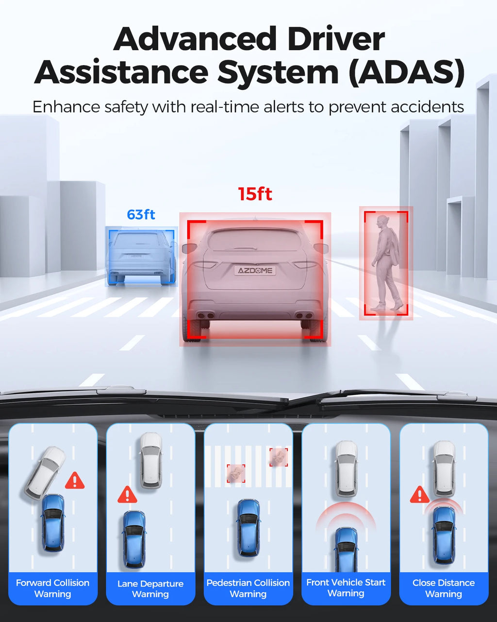 AZDOME PG17 MAX — 4K Dash Cam, GPS, Voice Control