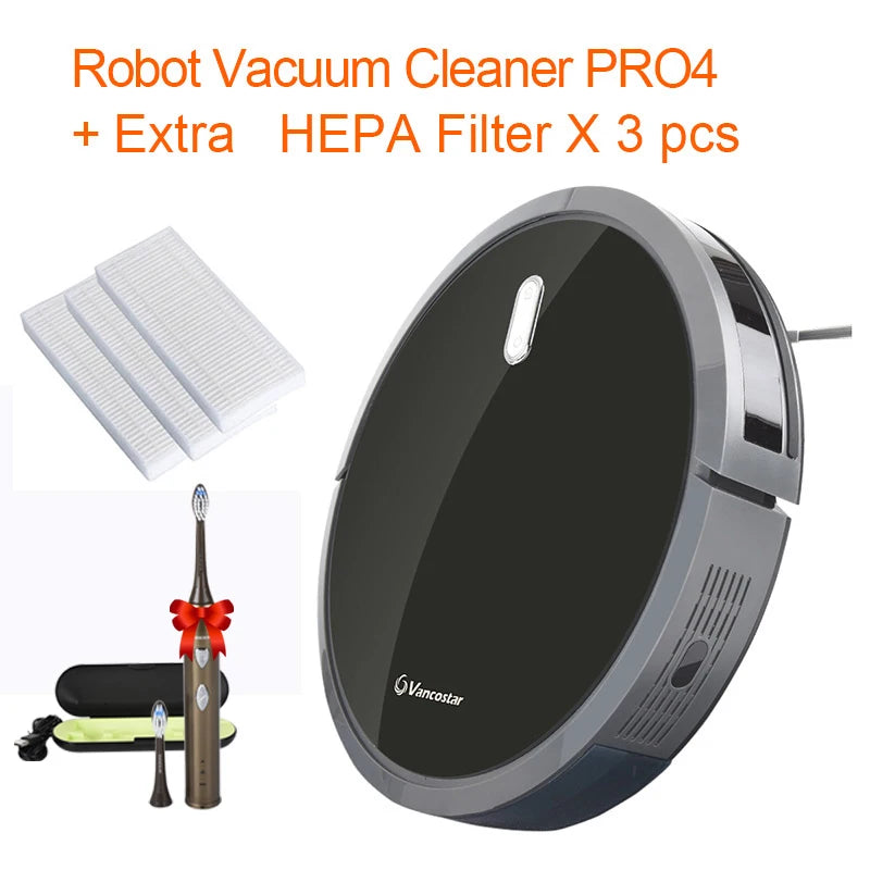 Robot Vacuum Cleaner — Large Tank, Pet Hair