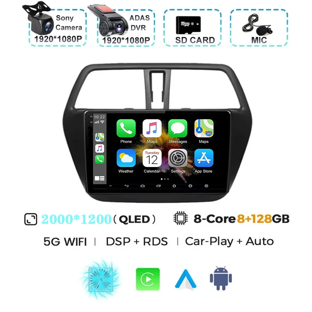 Suzuki SX4 Android 15 — Wireless CarPlay, 4G GPS