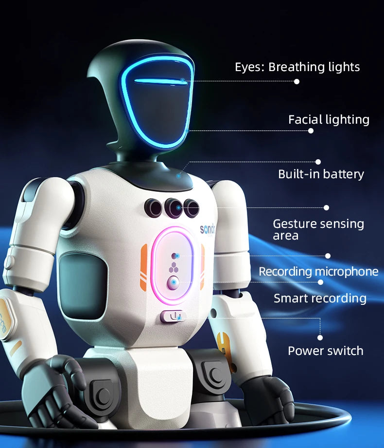 Intelligent RC Robot Programming Gesture Sensing Remote Controll Robots Smart Intelligent Dancing RC Robot Toy Gift for Kid R40