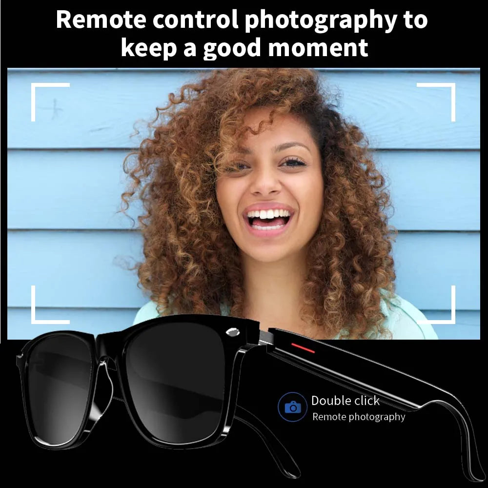 SENBONO E13 Smart Glasses — Blaulichtfilter, polarisiert, integriertes Mikrofon und Lautsprecher