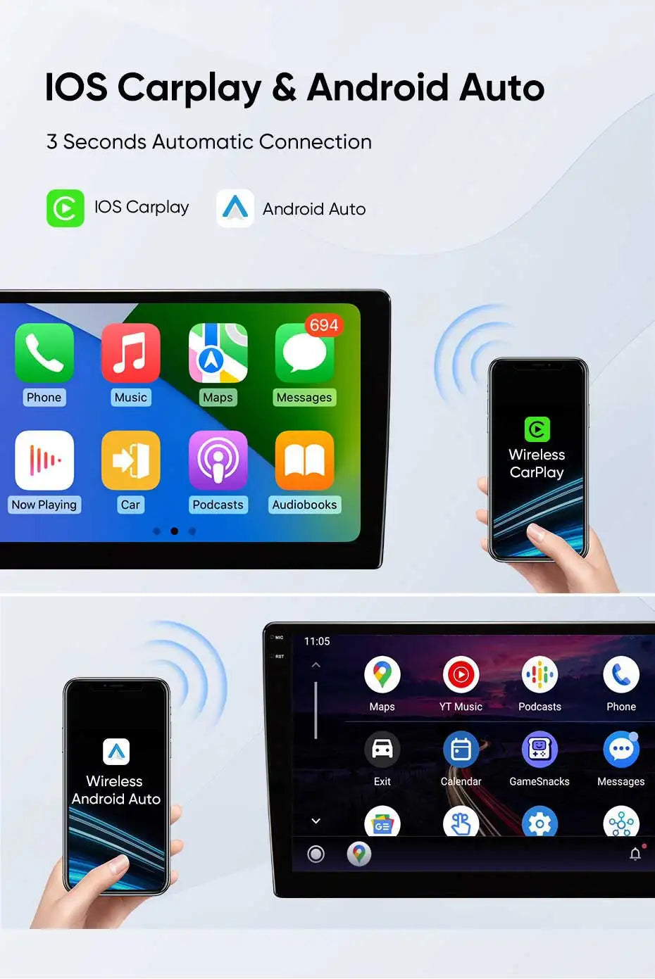 Hyundai i10 Android 15 — 2K QLED, AI Voice