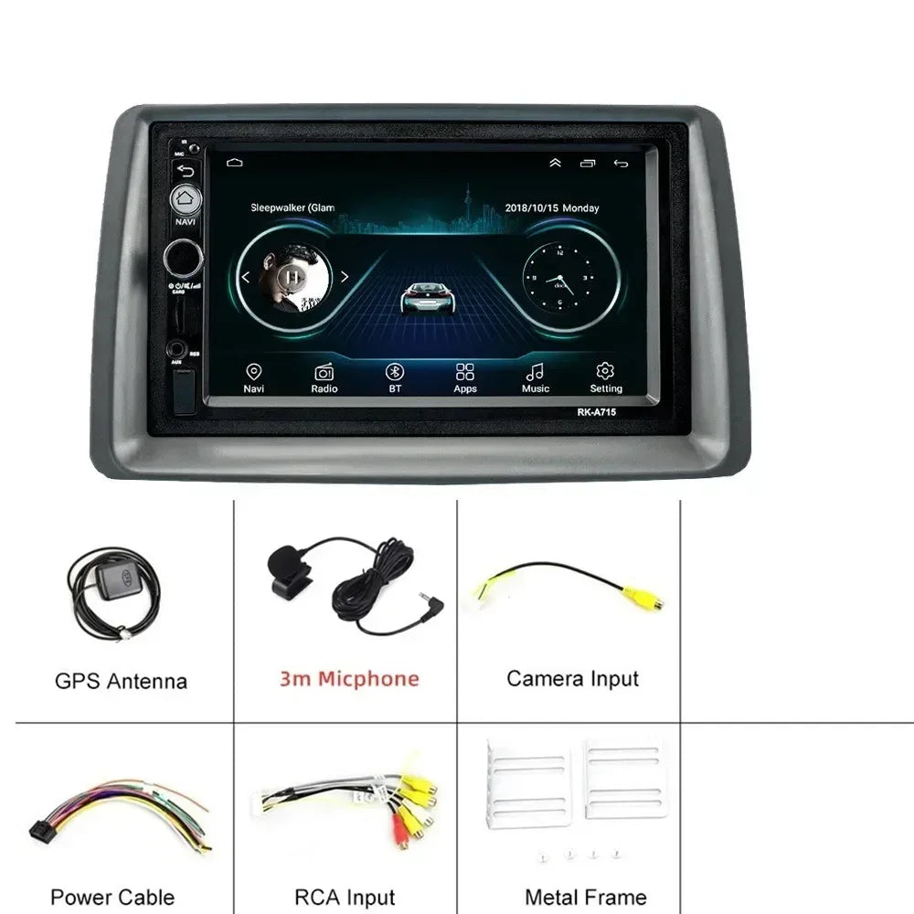 FIAT Panda 2 Din — 7" GPS, WiFi, Car Stereo