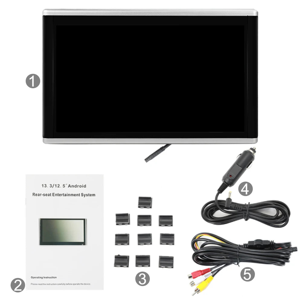 Carsanbo 10,1" Auto-Kopfstützenmonitor – Android 11, 1080P IPS Touch, 73 Auto-Logos