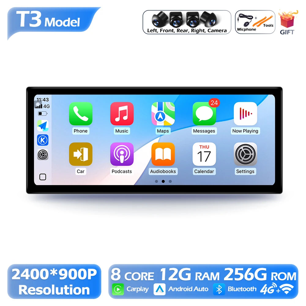 12.3" Android Radio — Mazda 3, QLED GPS