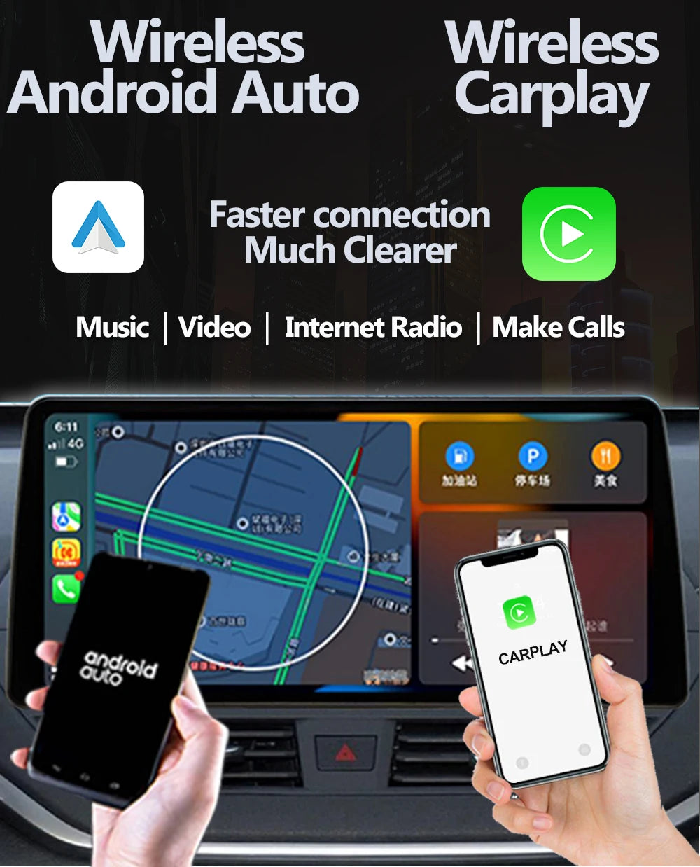 Jeep Wrangler JK — Android 15, CarPlay, Multimedia