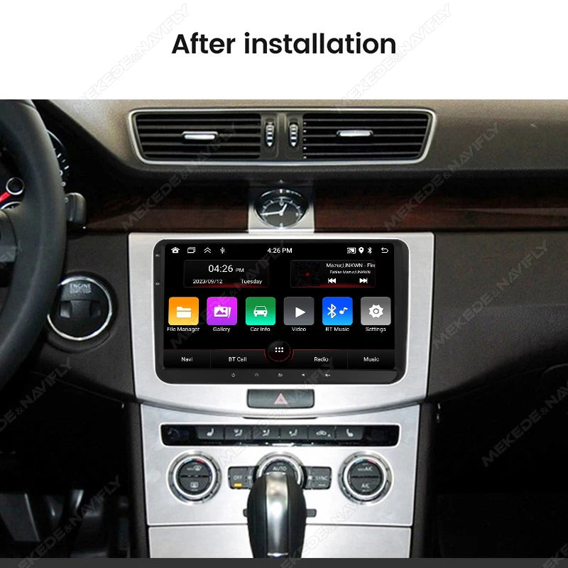 VW Android 15 Radio — BT GPS, Car Multimedia