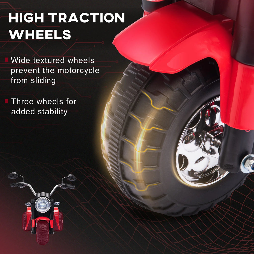 HOMCOM Kids 6V Electric Motorcycle Ride-On Toy Battery 18 - 36 Months