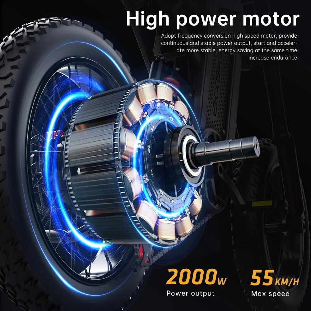 EKXBike X21 Readygo — 2000W, 48V35AH, Fat Tires