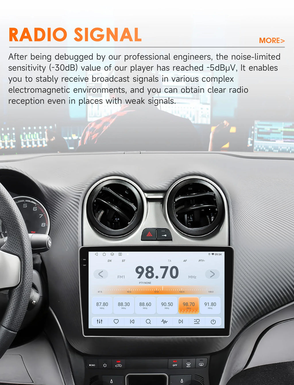 Hizpo Android Radio — Alfa Romeo Mito 955 2008-2016, Wireless CarPlay, GPS, DSP, 8-Kern