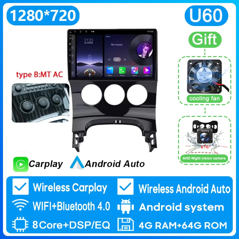 Peugeot 3008/5008 — Android 16, Wireless CarPlay