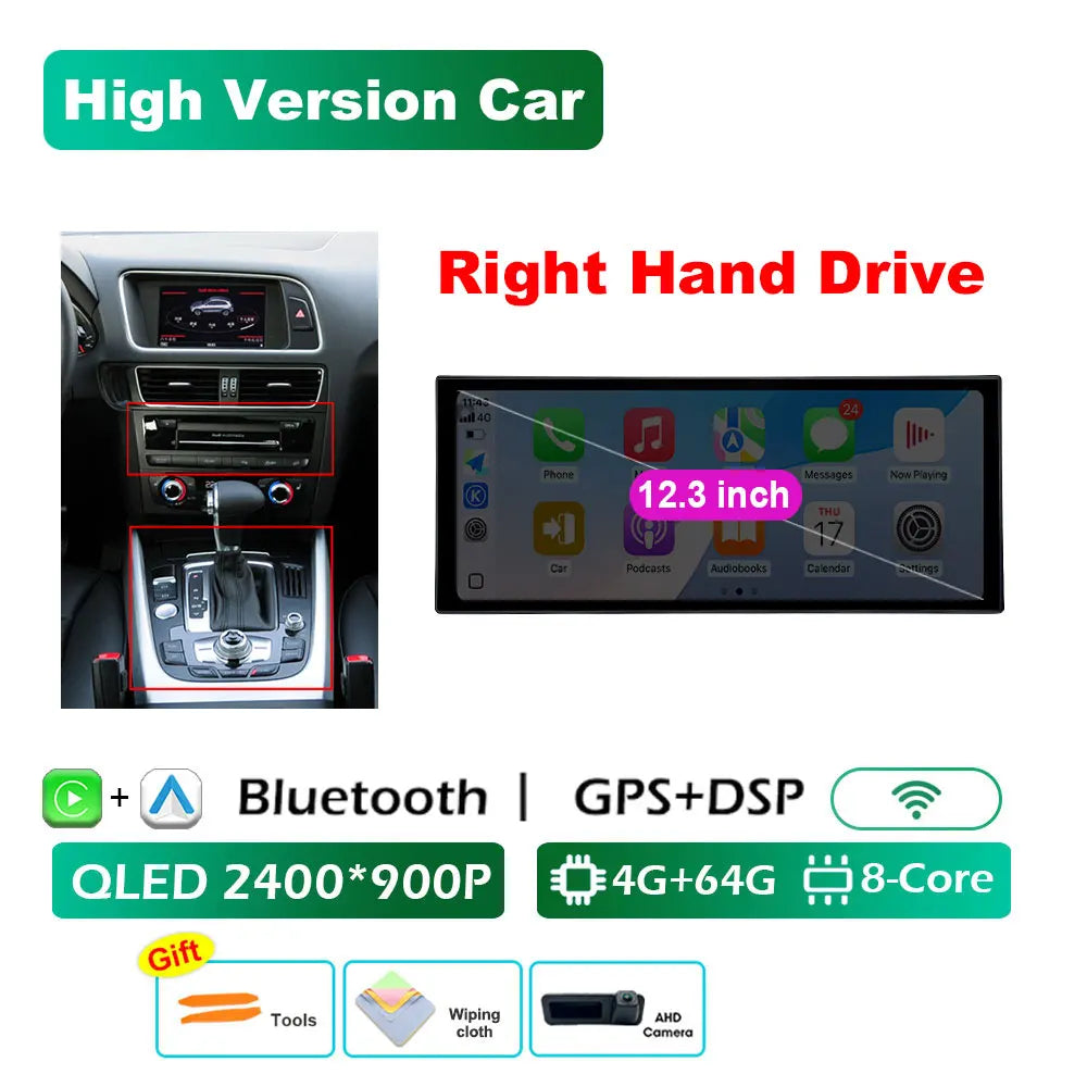 Audi A4 B8/A5 — RHD CarPlay, DSP, WiFi