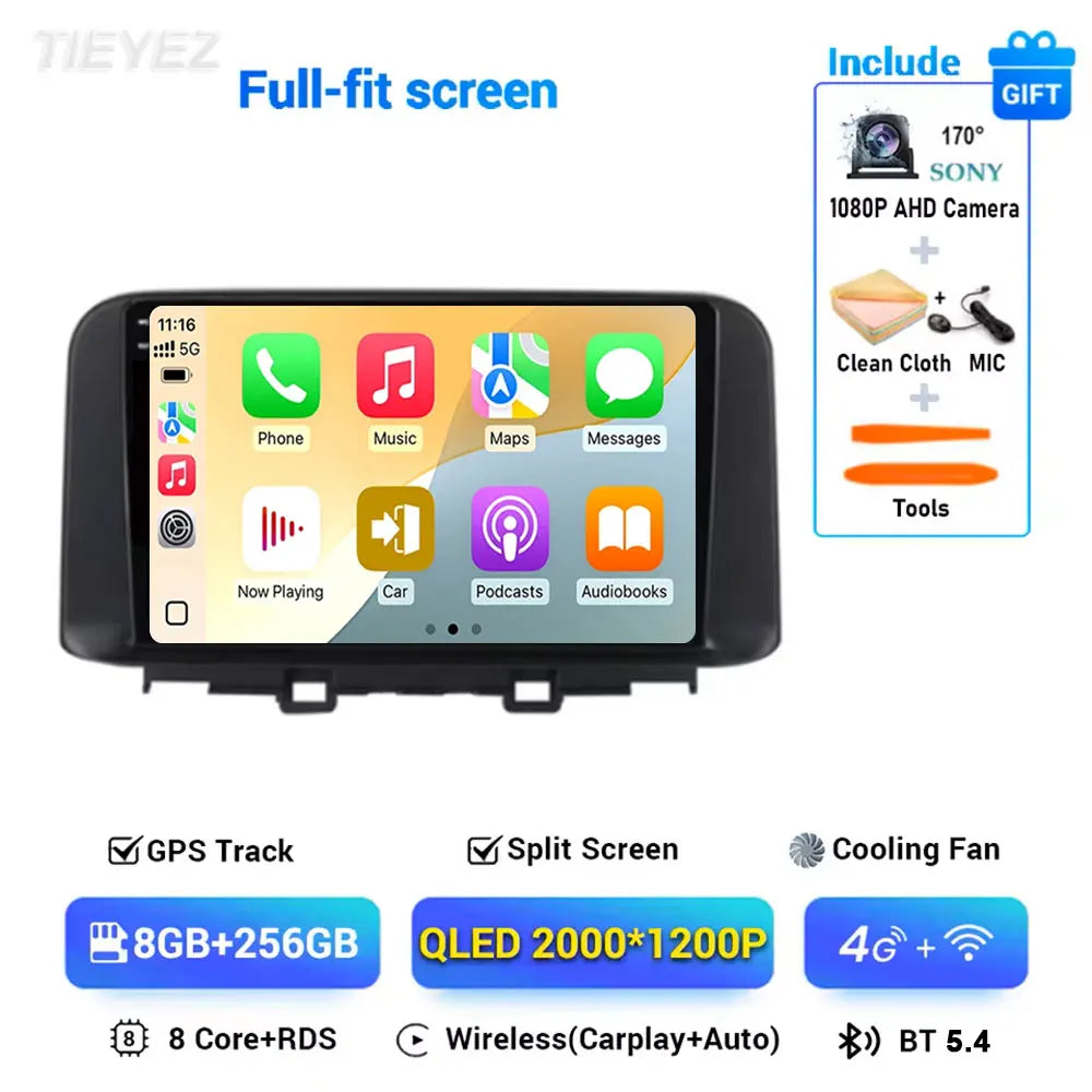 Hyundai Kona Android 15 — WiFi, CarPlay, Multimedia
