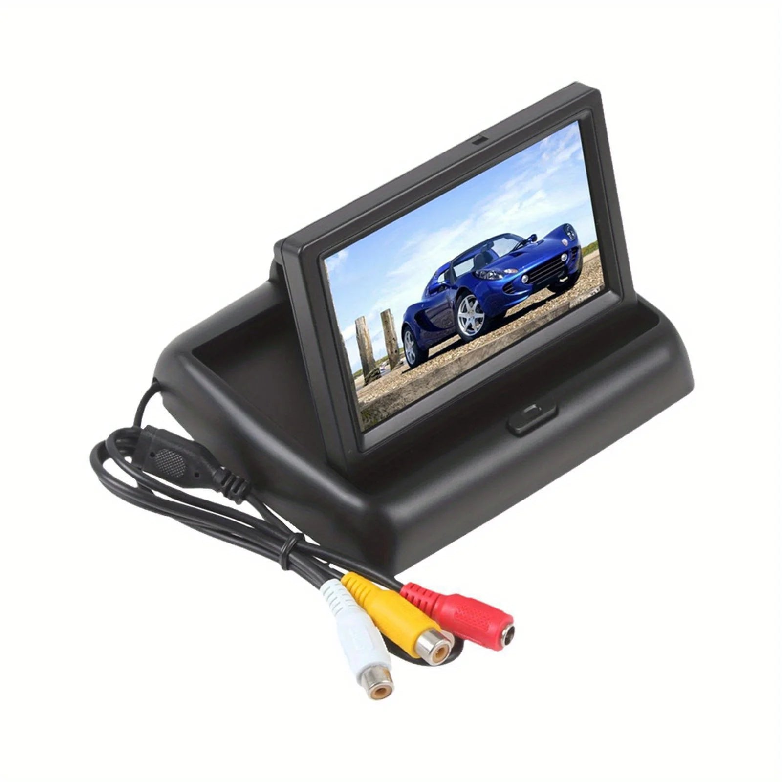 Auto-Rückfahrkamera-System, Universal-Rückfahrkamera-Kit mit 4,3-Zoll-klappbarem Display, HD Klare Nachtsicht, Plug-and-Play