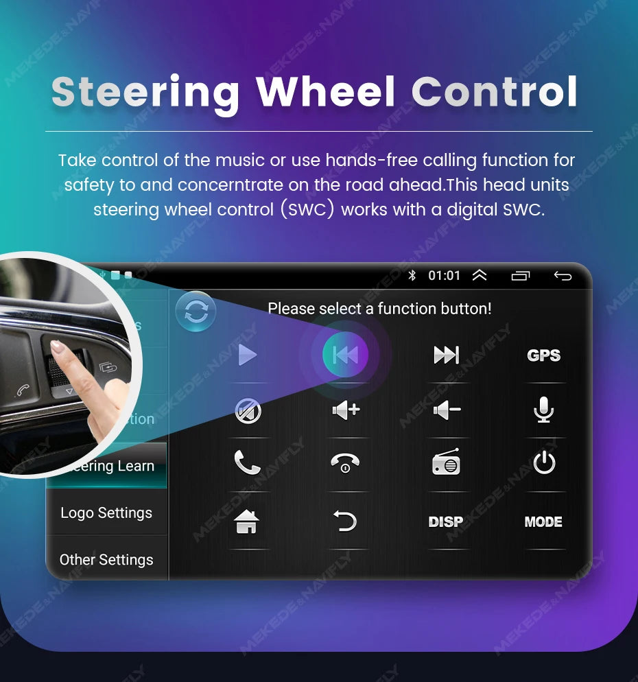 VW Android 15 Radio — BT GPS, Car Multimedia