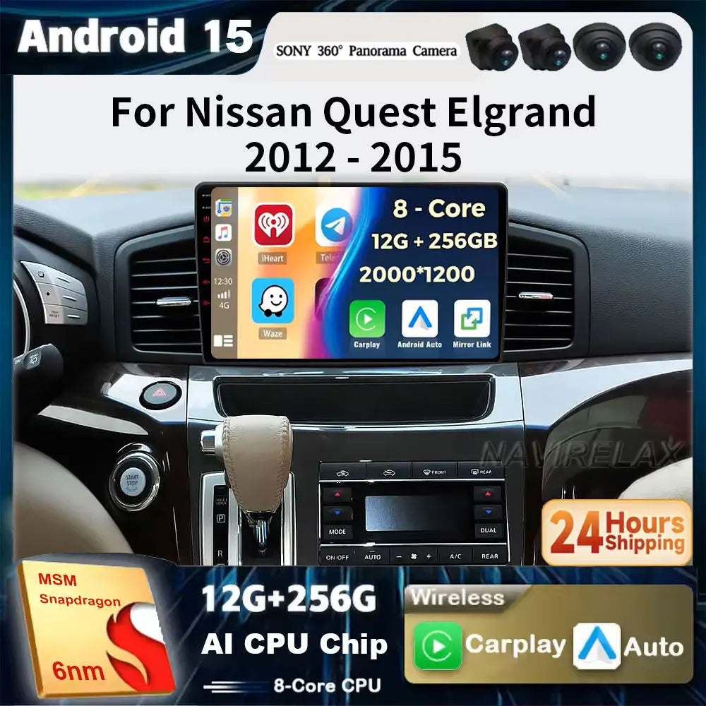 Nissan Quest — Android 15, QLED, 5G WiFi
