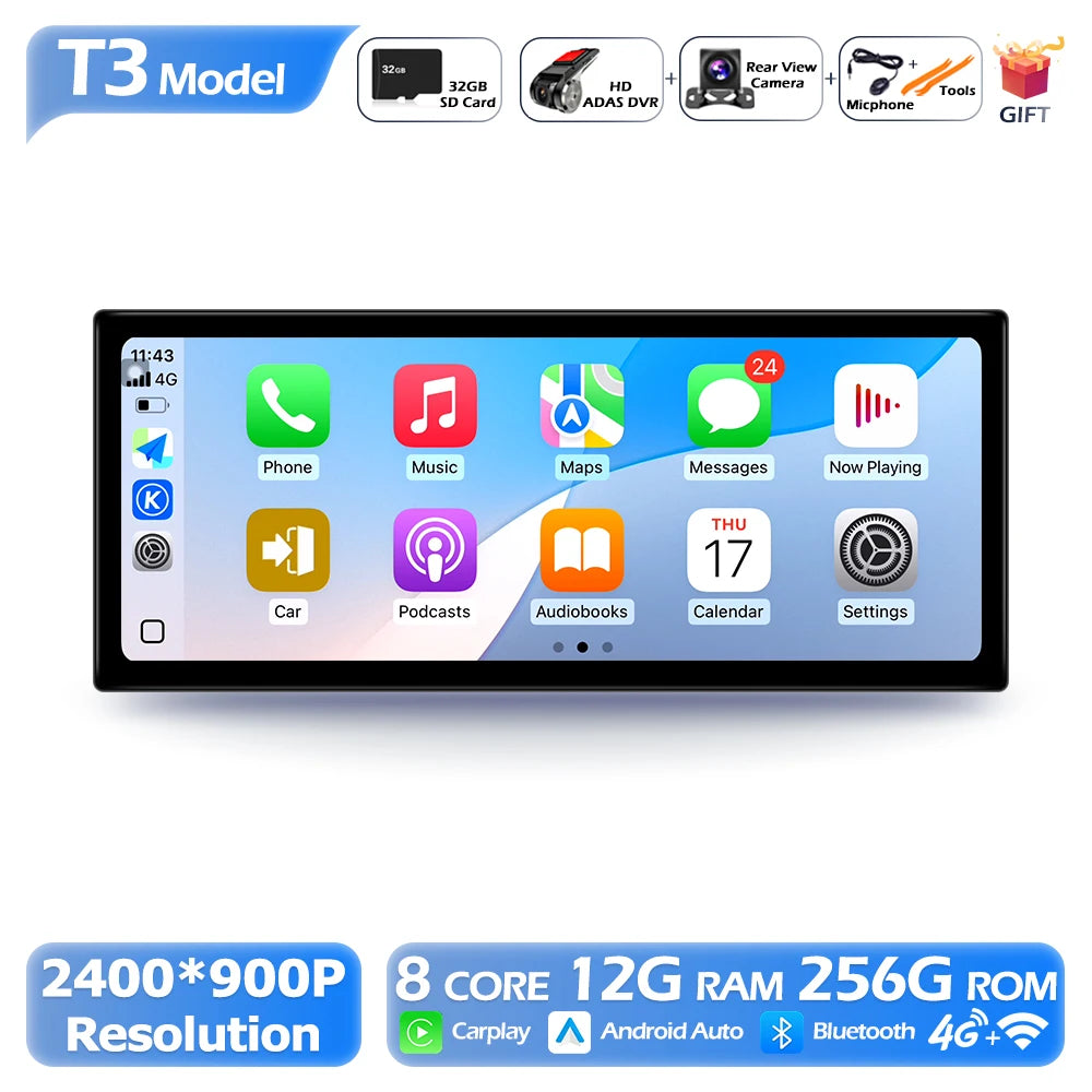 12.3" Android Radio — Mazda 3, QLED GPS