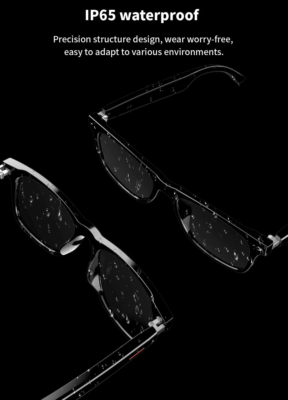 SENBONO E13 Smart Glasses — Blaulichtfilter, polarisiert, integriertes Mikrofon und Lautsprecher