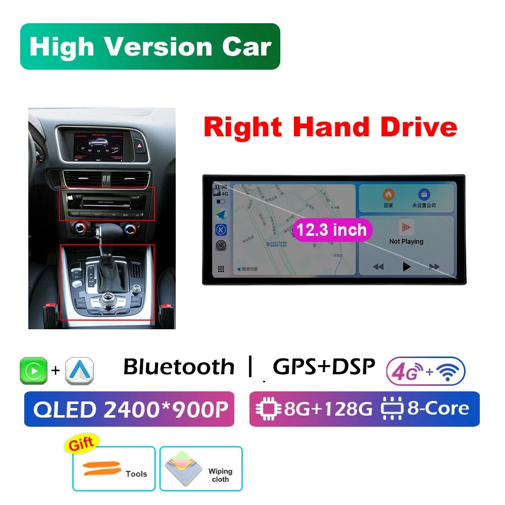 Audi A4 B8/A5 — RHD CarPlay, DSP, WiFi