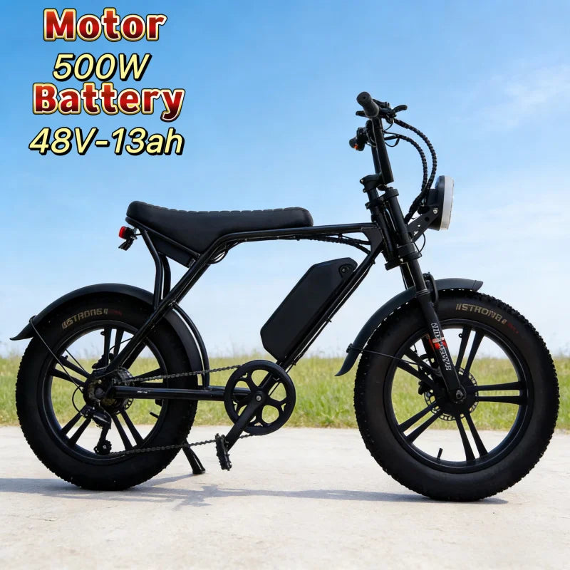 Mountain E-Bike — 500W Motor, 48V Battery