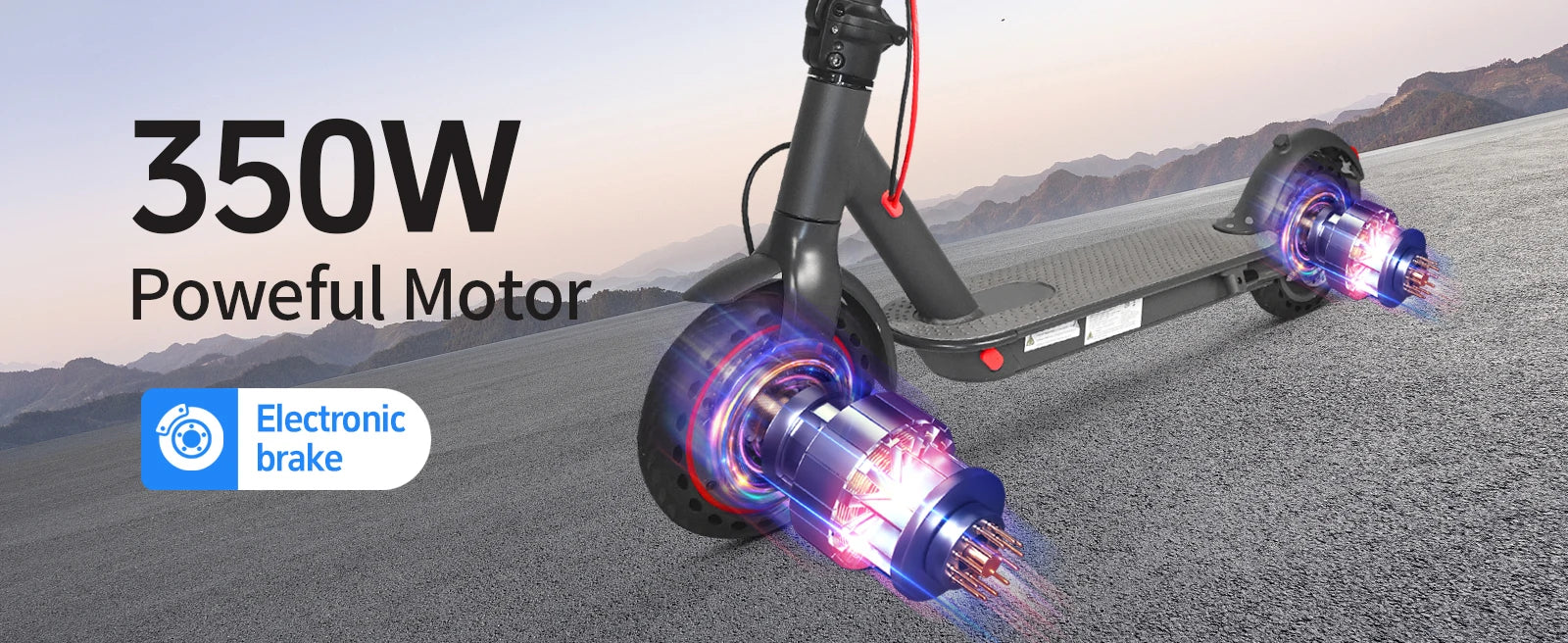 AOVOPRO Electric Scooter Smart Electric Scooter Maximum Speed: 19 miles per hour 350W Motor Range Per.Charge10 Miles