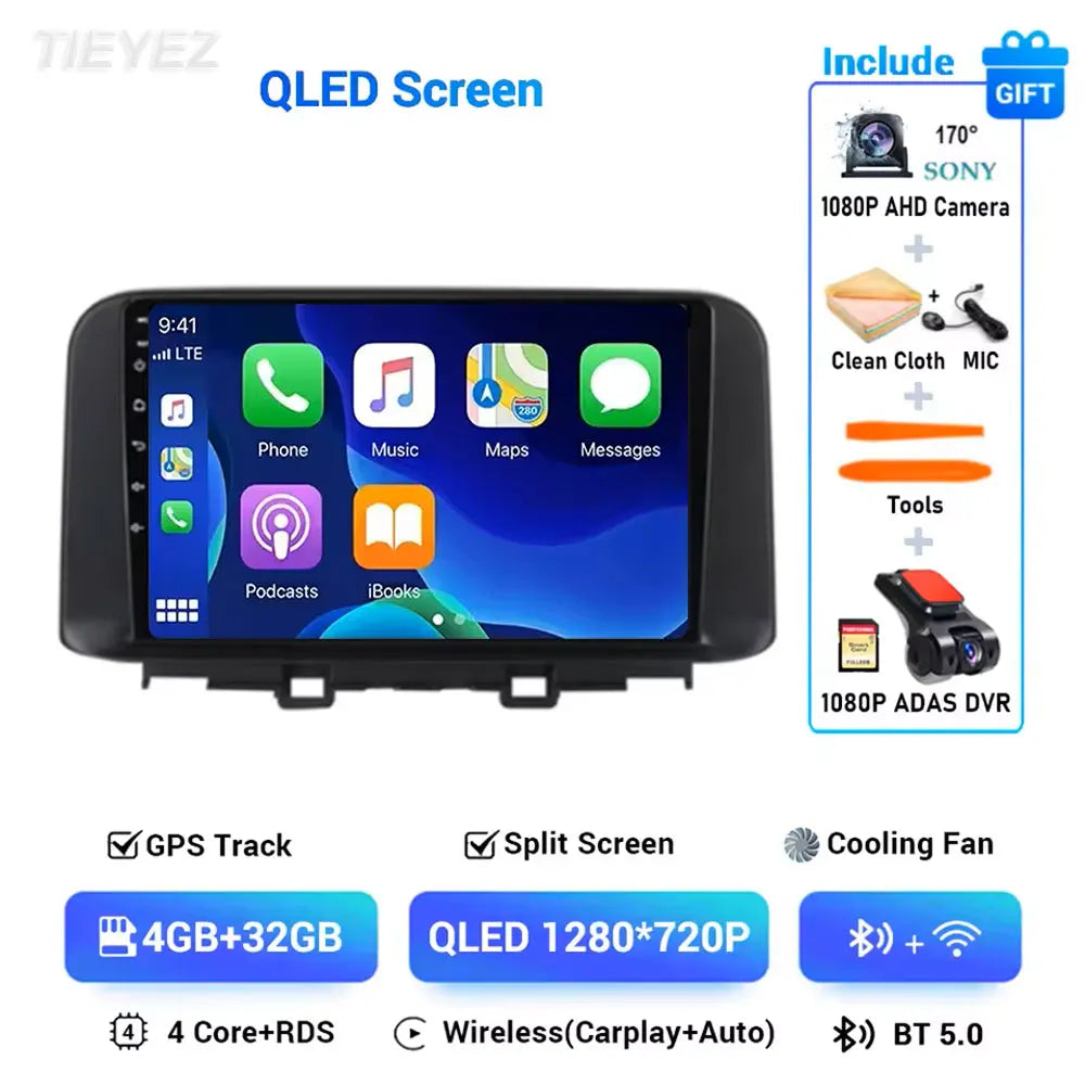 Hyundai Kona Android 15 — WiFi, CarPlay, Multimedia