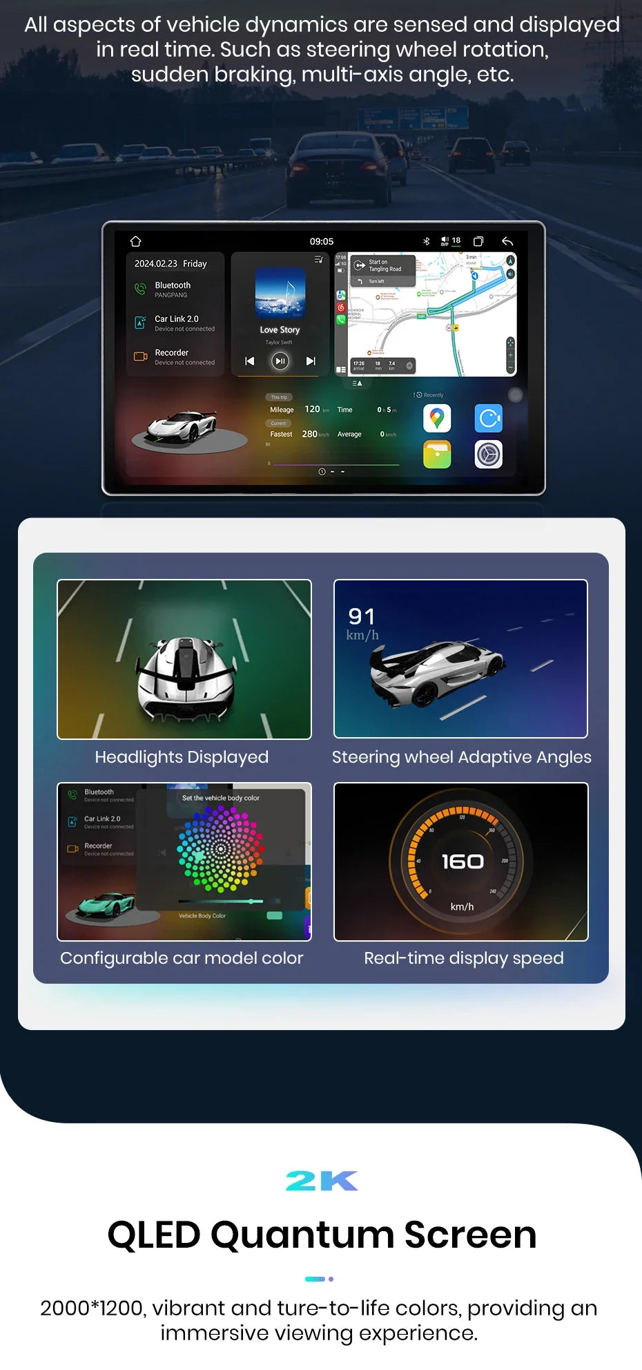 Junsun Renault Trafic — 2K, Wireless CarPlay
