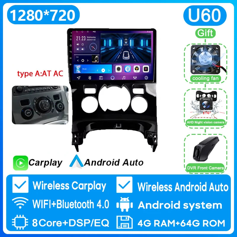 Peugeot 3008/5008 — Android 16, Wireless CarPlay