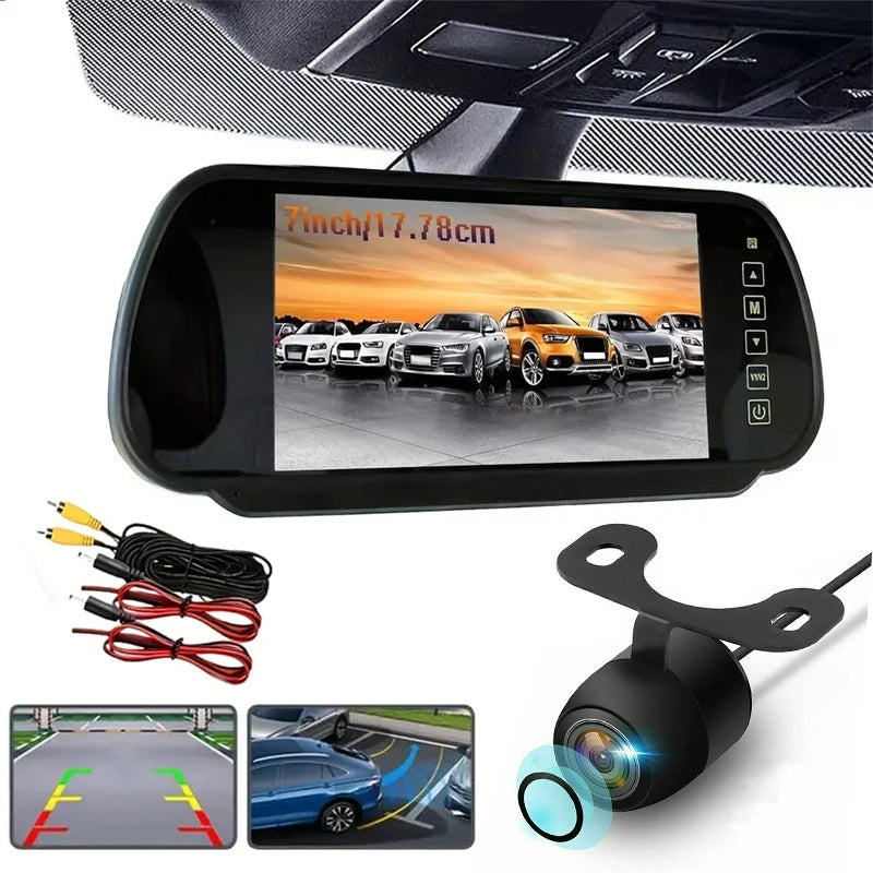 Mirror Monitor Camera Kit — Night Vision, 7" Display