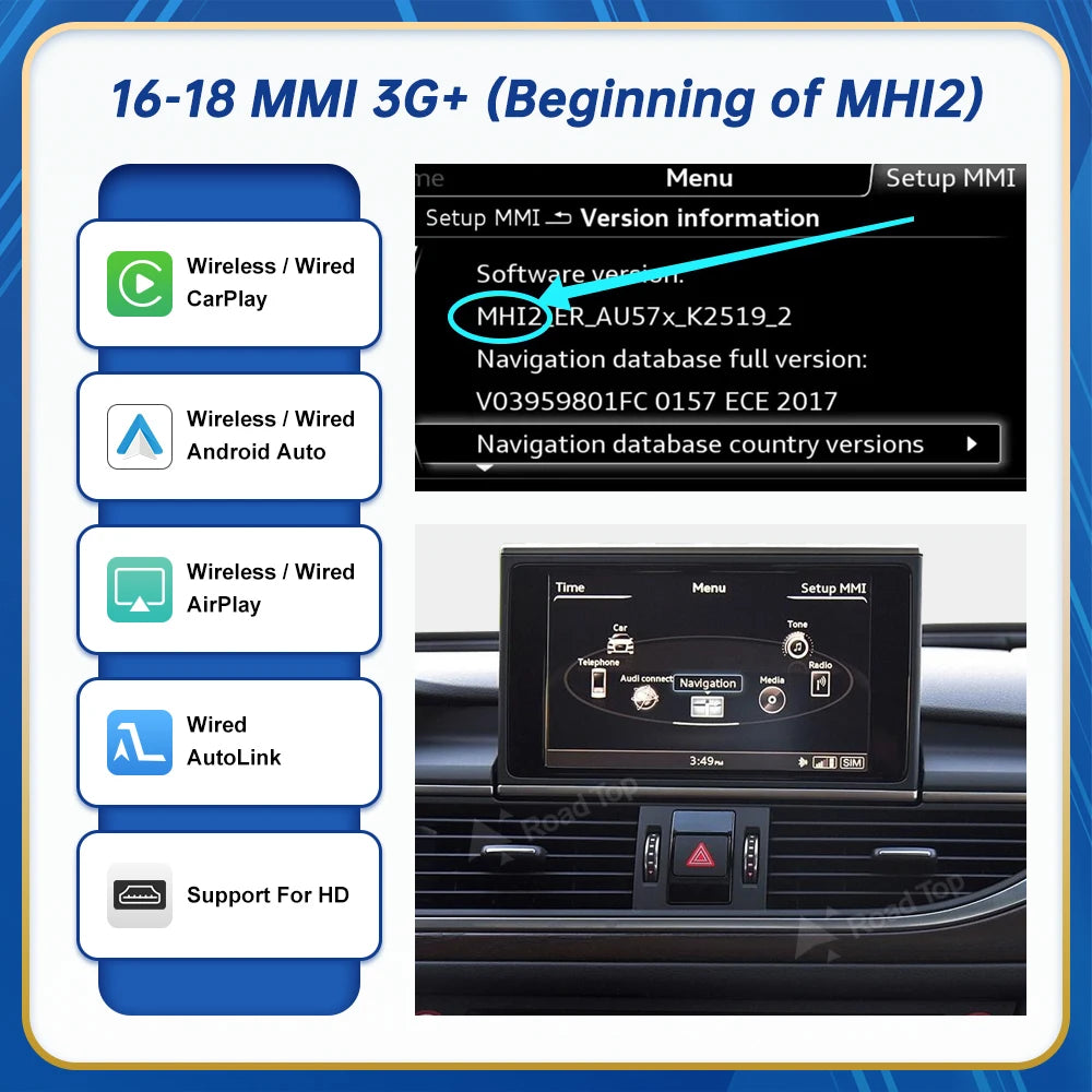 Audi A6/A7 — Wireless CarPlay, AirPlay, MirrorLink