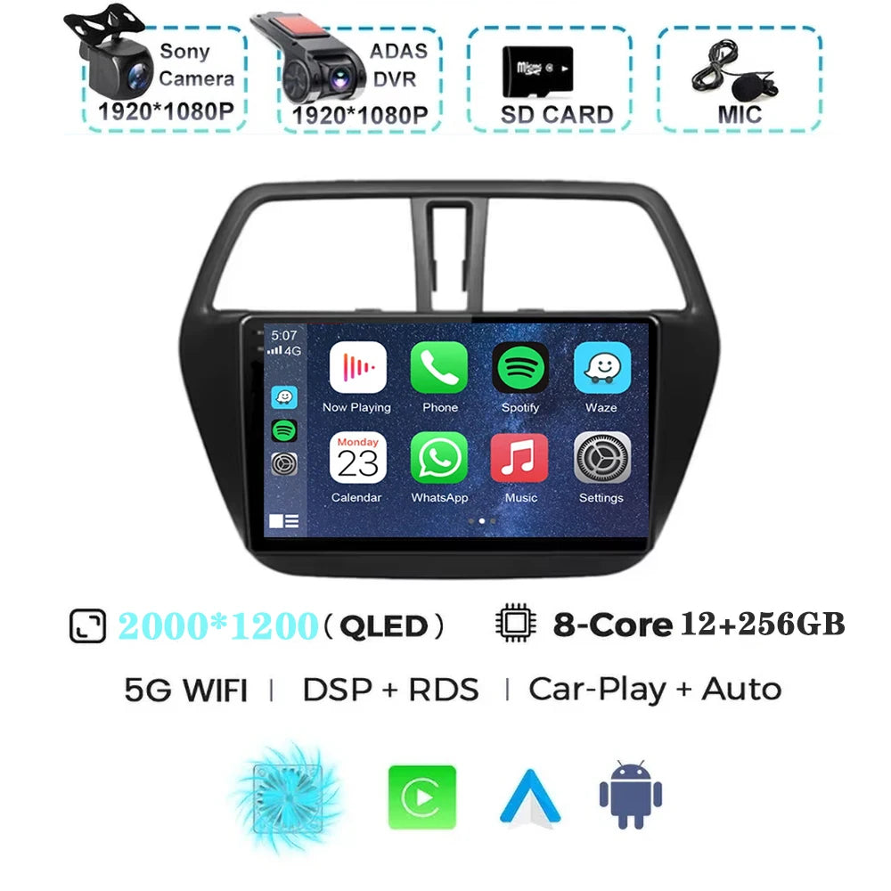 Suzuki SX4 Android 15 — Wireless CarPlay, 4G GPS