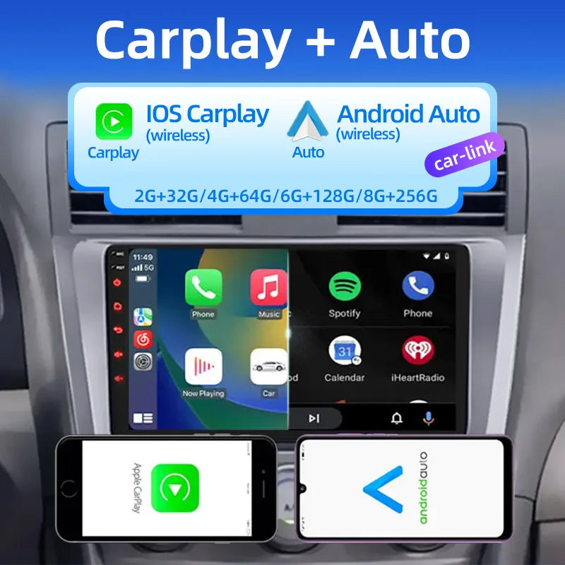 2 Din Android Radio — CarPlay, GPS, 4G