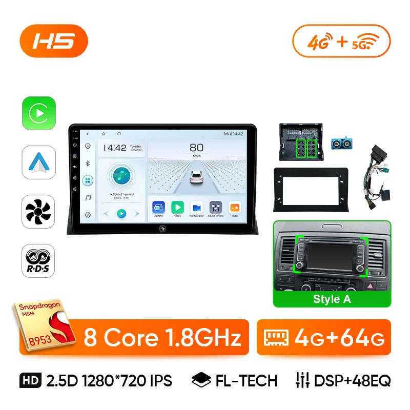 VW Amarok/T5 — Wireless CarPlay, HDMI, Android